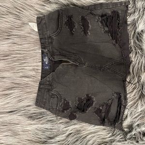 Hollister Black Jean Skirt
